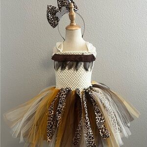 Leopard Print Tutu Dress for Kids